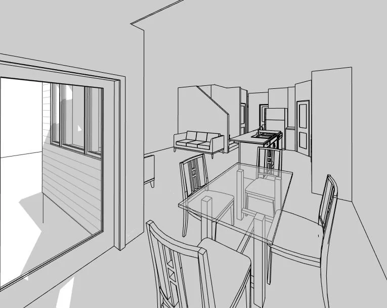 Ivy home design — View from Dining Rm