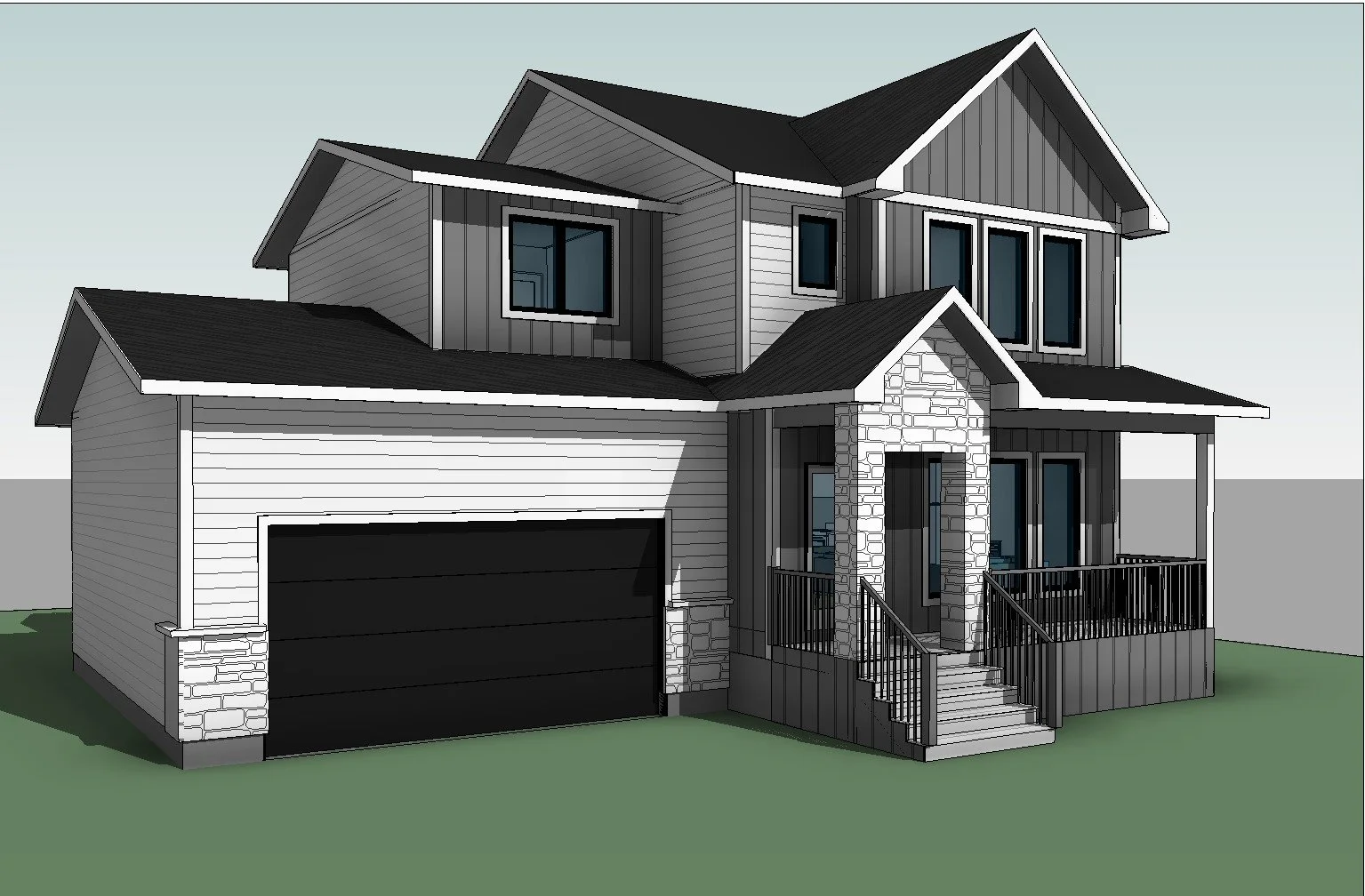 Hillcrest home design — Front View 2