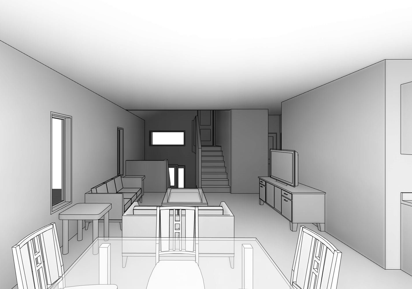 Moor home design — View From Dining