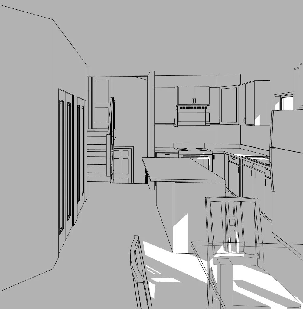 Haven home design — View from Dining Rm