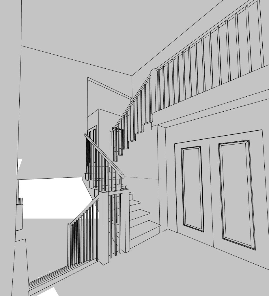Haven home design — View From Front Entry