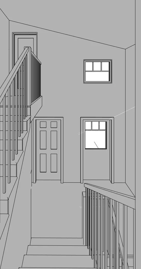 Haven home design — View Toward Entry
