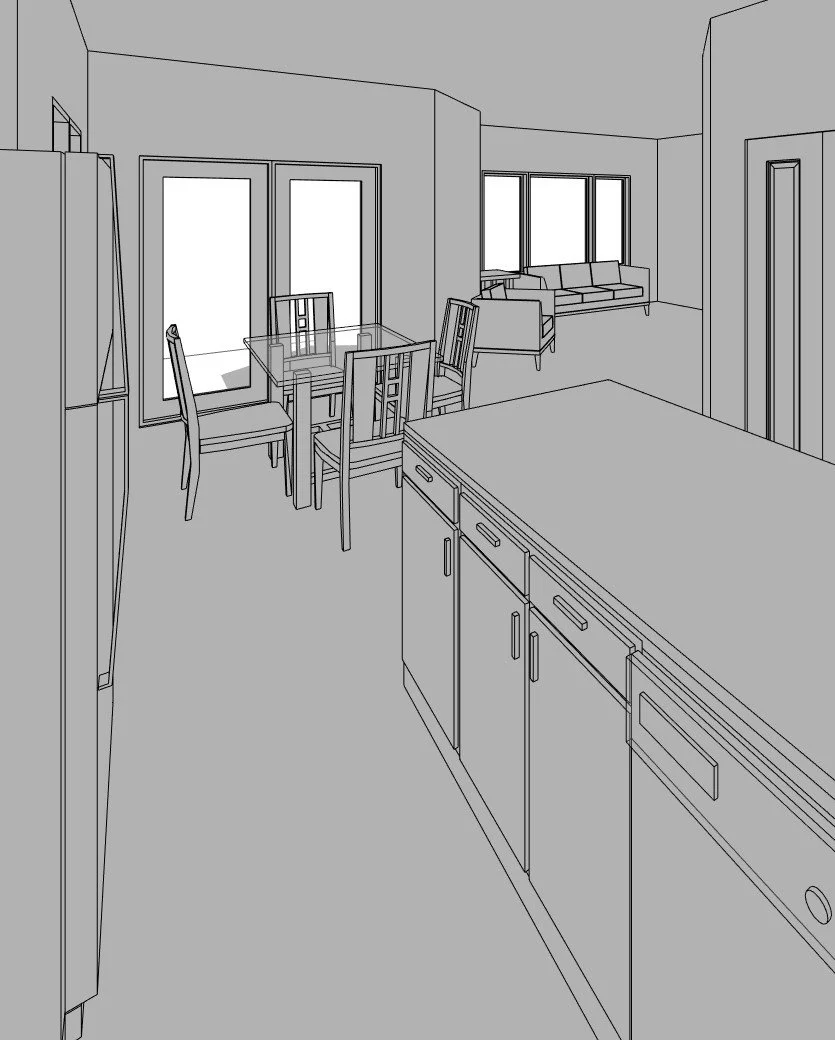 Haven home design — View Towards Great Rm