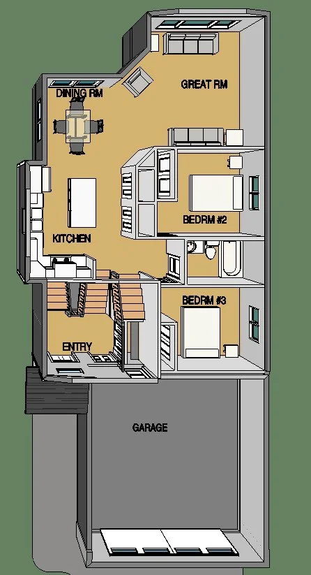 Haven floor plan — Main Floor View