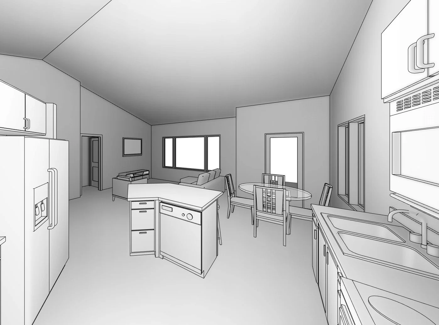 Gables home design — View from Kitchen