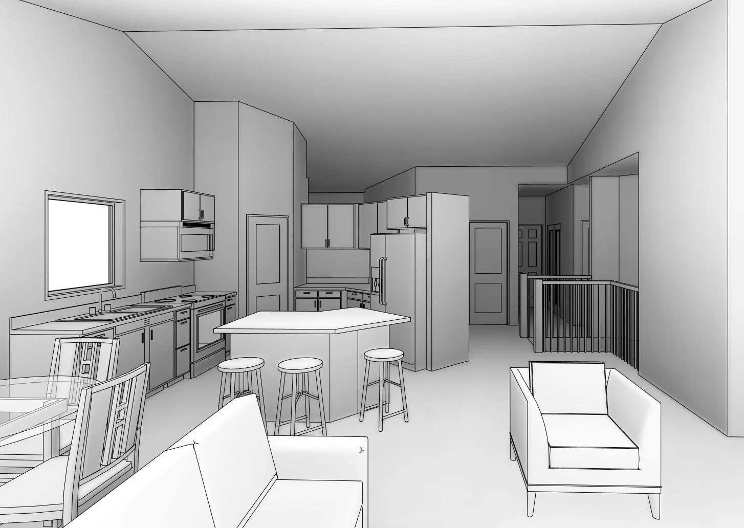 Gables home design — View towards Kitchen