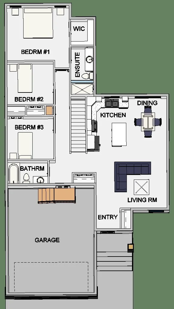 Brookside floor plan — Main Floor