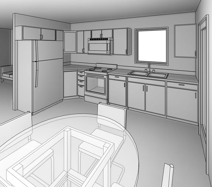 Sanctuary 1 home design — View of Kitchen