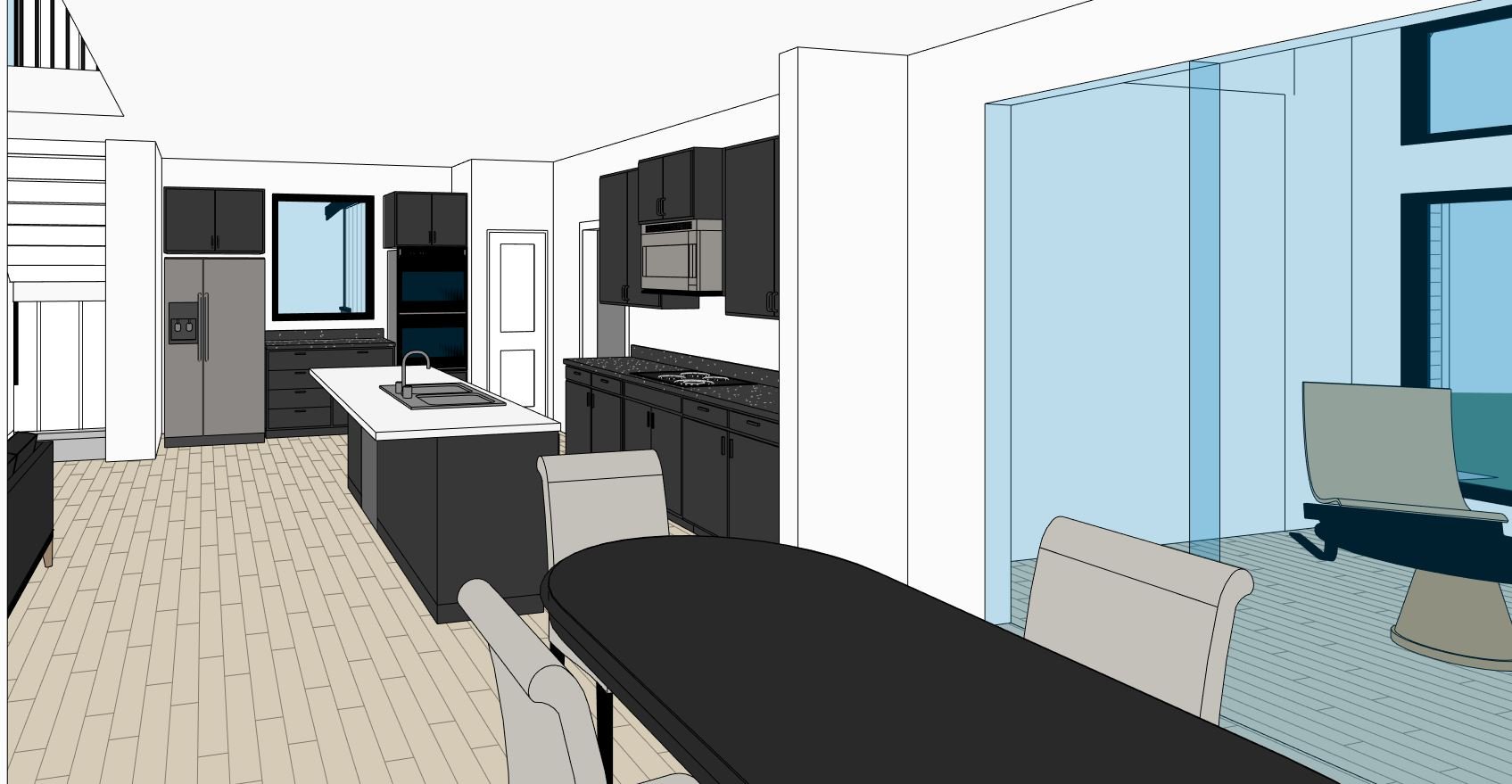 Alcove home design — Kitchen