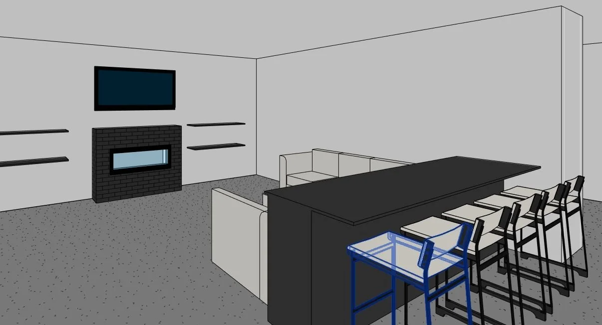Alcove home design — Family Rm