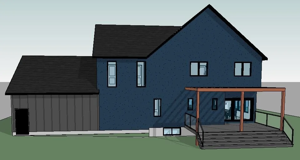 Glade home design — Rear