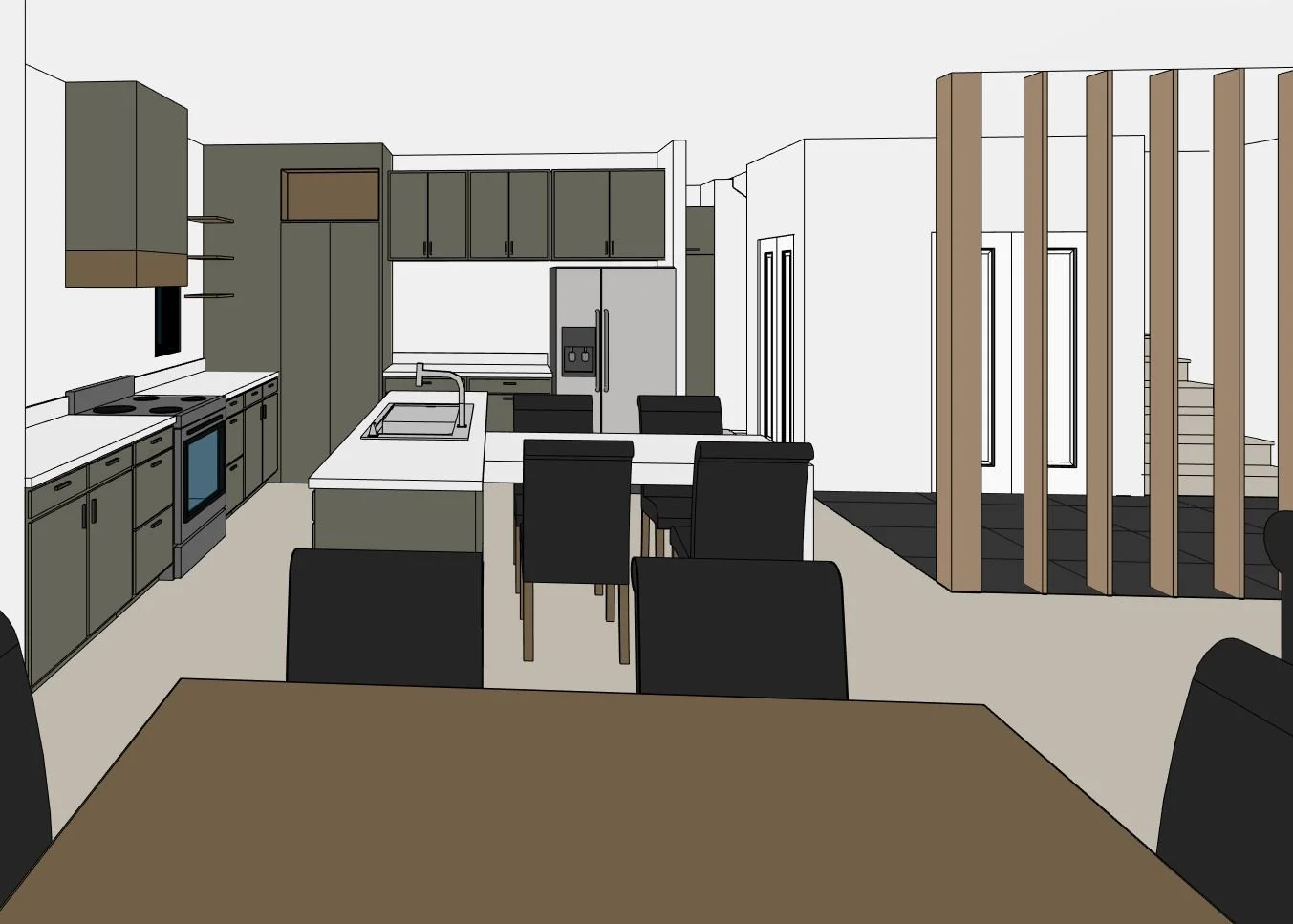 Glade home design — Kitchen