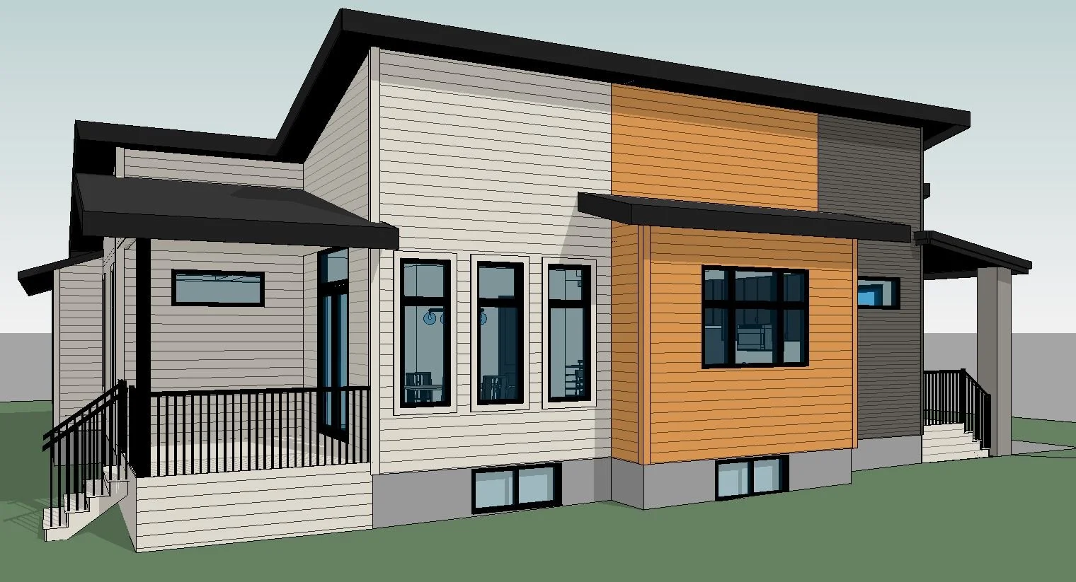 Refuge home design — Side View
