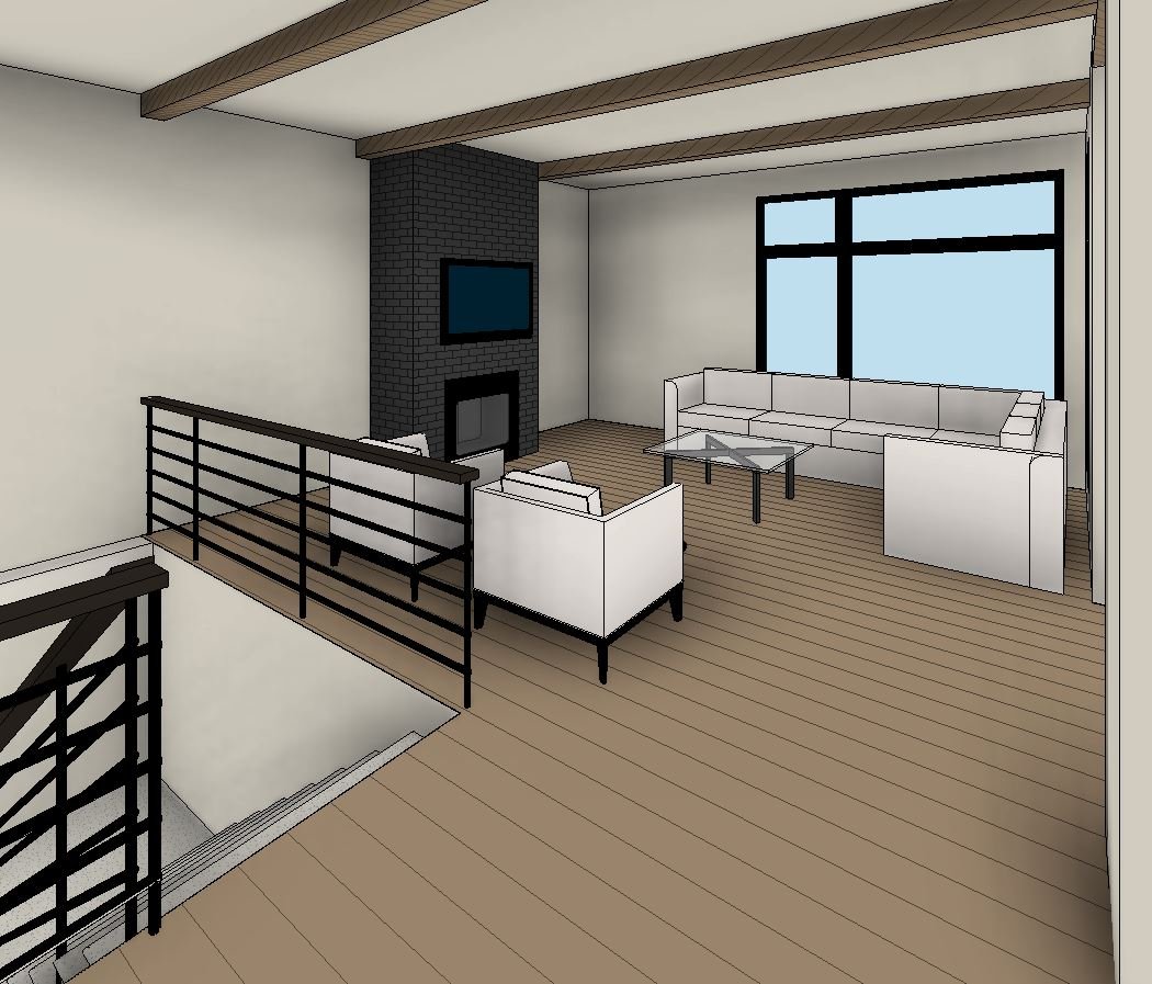 Refuge home design — View of Great Rm