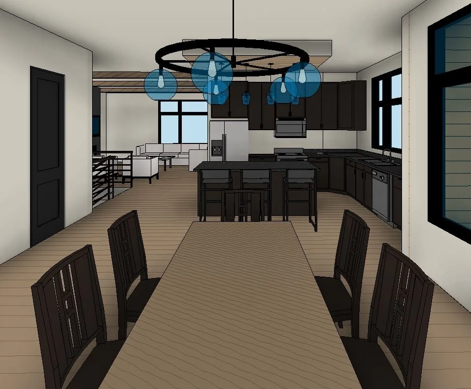 Refuge home design — View from Dining