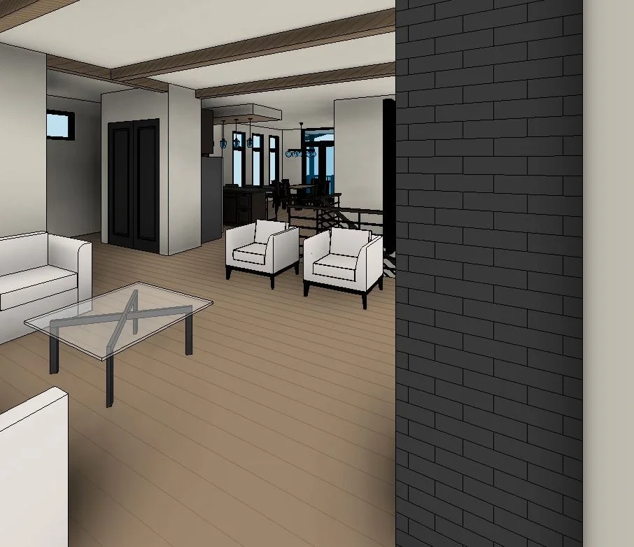 Refuge home design — View from Great Rm