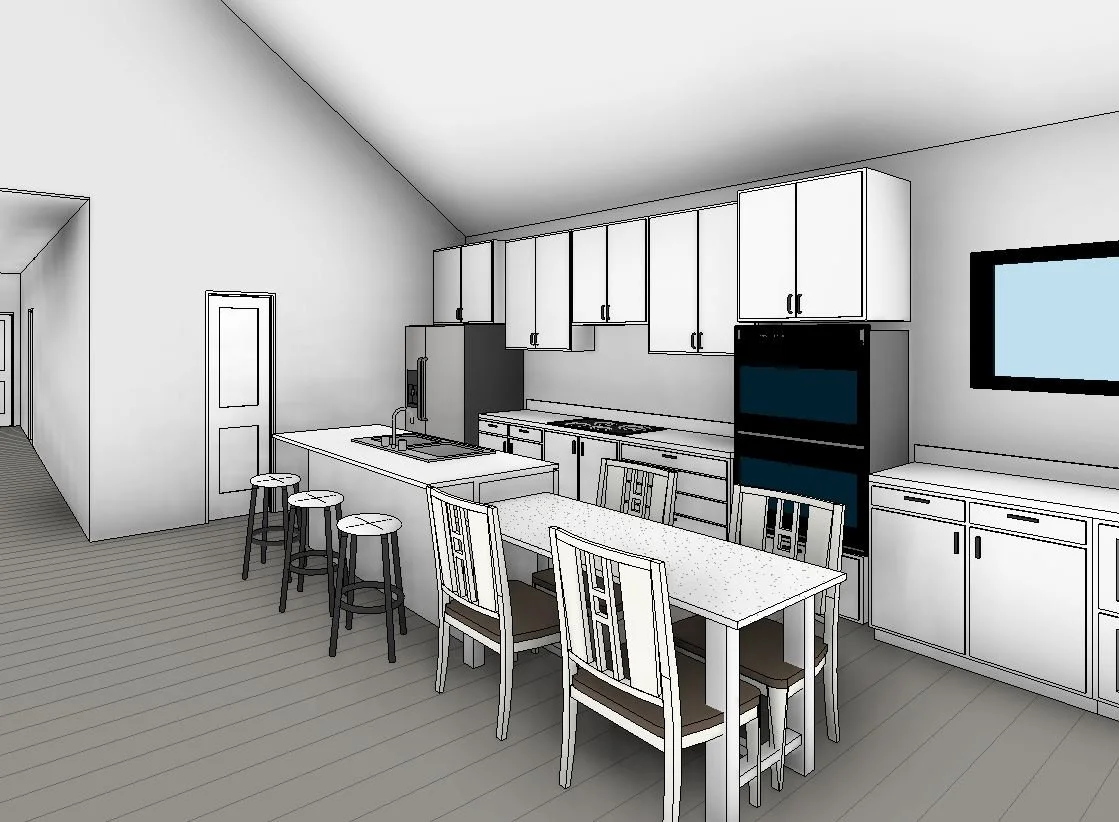 Lakeview home design — Kitchen View