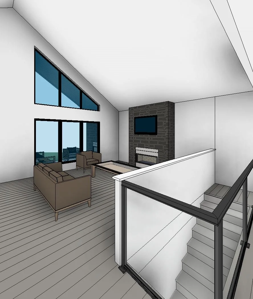 Lakeview home design — View of Great Rm