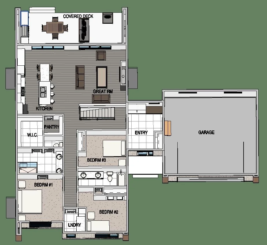 Lakeview floor plan — Main Floor