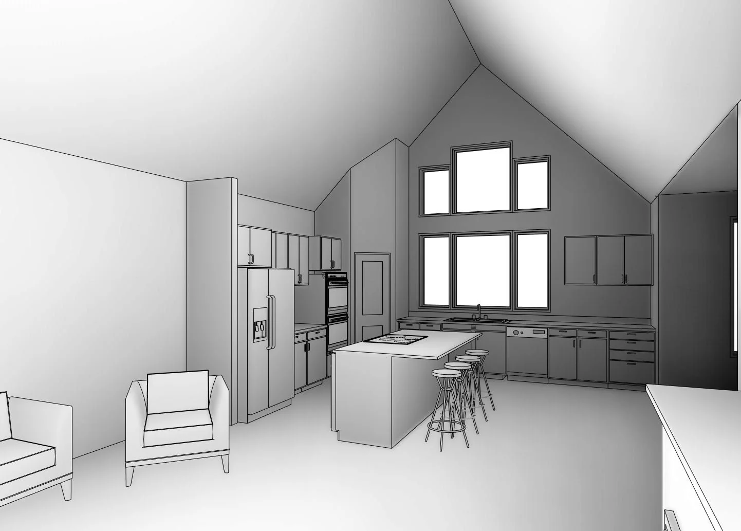 Sunnyside home design — Kitchen View