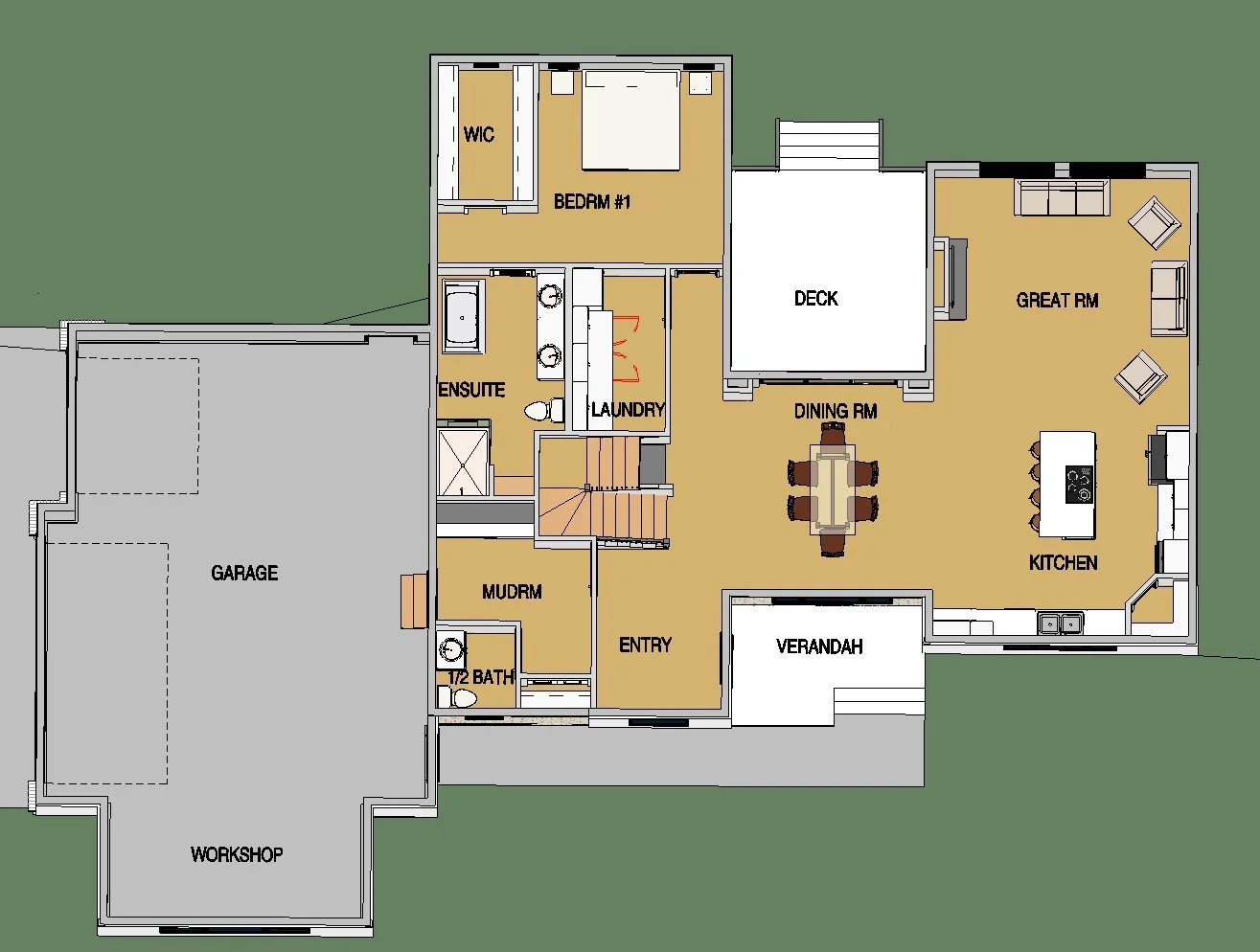 Sunnyside floor plan — Main Floor Plan