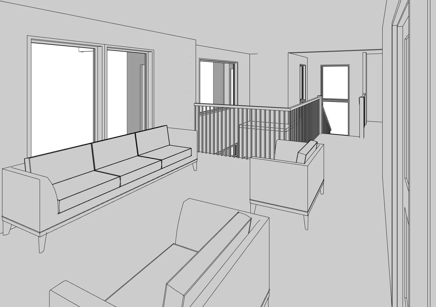 Fairfield home design — View From Bonus Rm