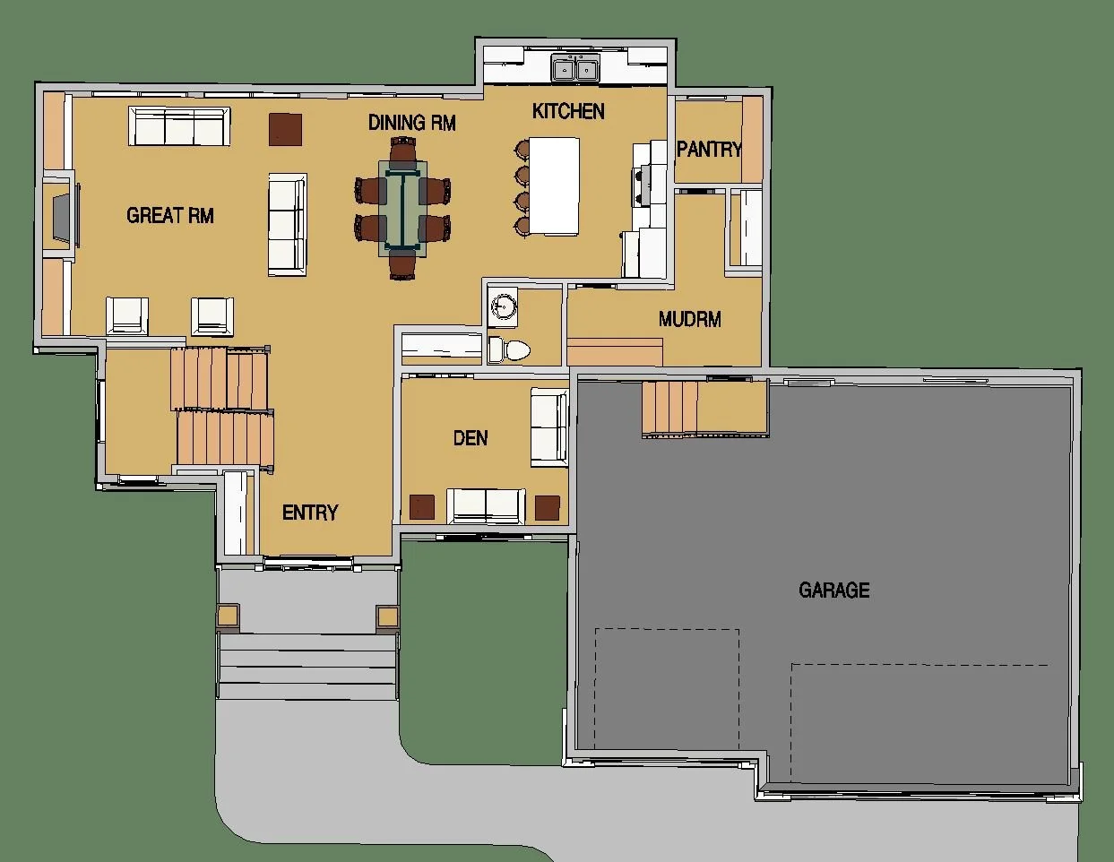 Fairfield floor plan — main floor plan