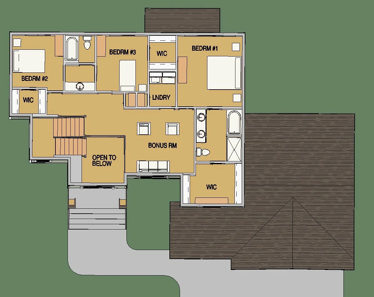 Fairfield floor plan — second floor plan