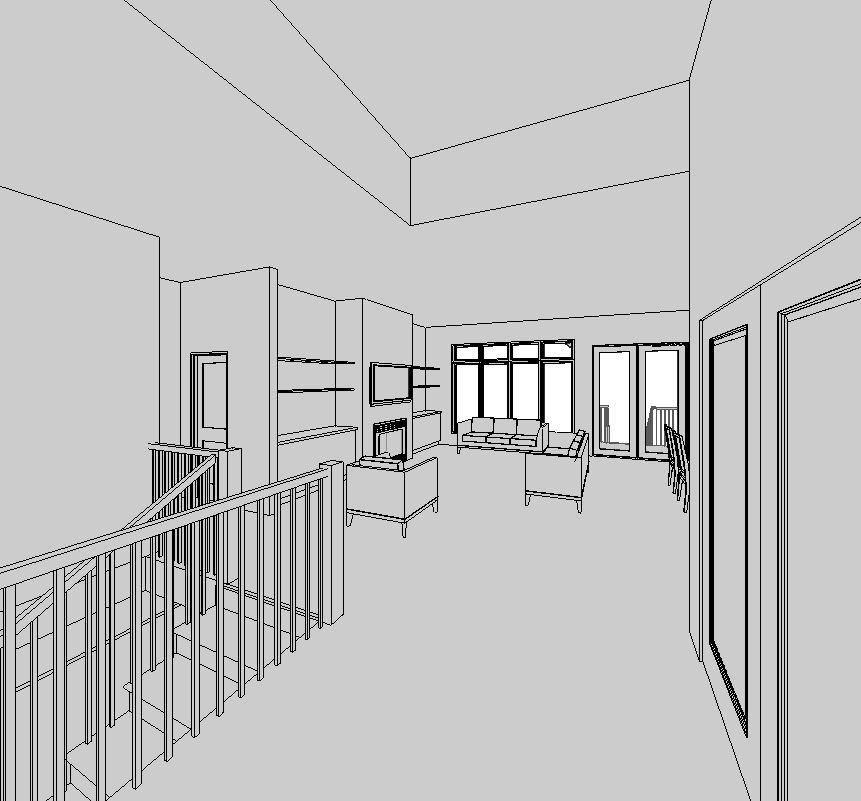 Inglewood home design — View From Entry