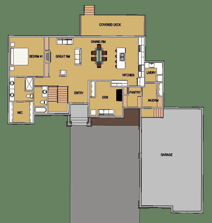 Inglewood floor plan — Main Floor Plan