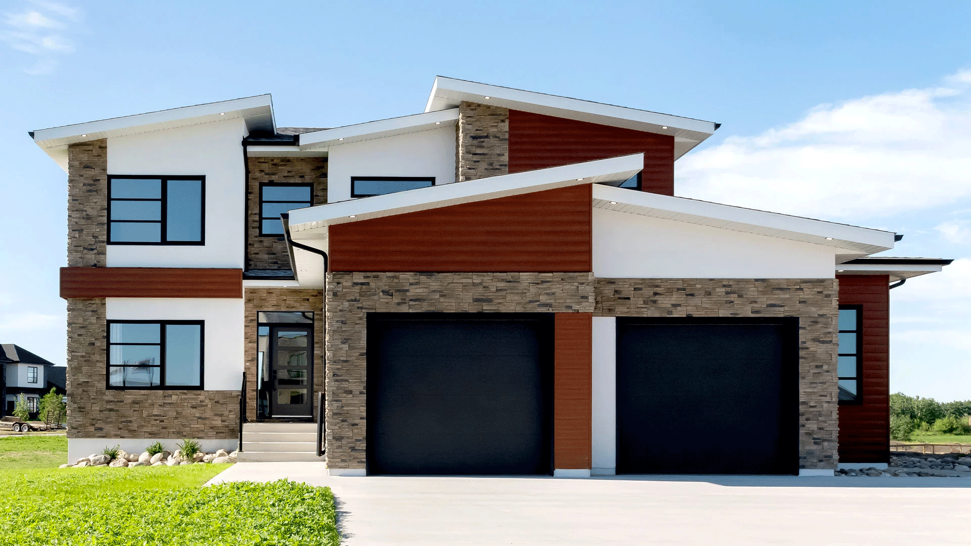 The exterior of a Fraser Homes build