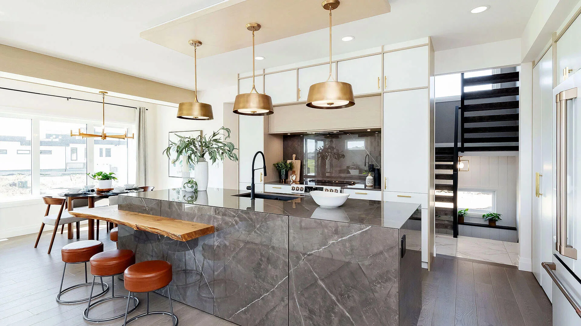 The kitchen of a Fraser Homes build